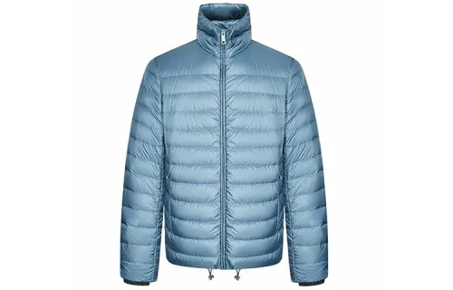 PRADA Down Jacket Men's Blue Gray