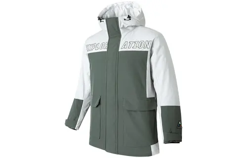 ANTA Outdoor Collection Down Jackets Men's Green Hooded Moderate Other