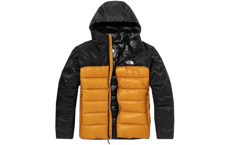 THE NORTH FACE THE NORTH FACE Apparel Collection Down Jackets Men's Yellow Hooded Moderate Straight Fit