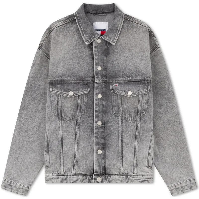 Tommy Hilfiger Denim Jacket Men's Dark Gray