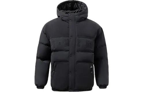 Li Ning Sports Fashion Collection Down Jackets Men's Black Hooded Moderate Other