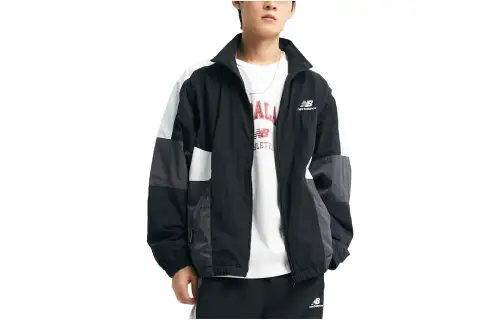 New Balance Jackets Men's Black Lapel Moderate Other
