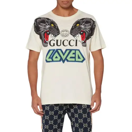 GUCCI T Shirts Men's White Crew Neck