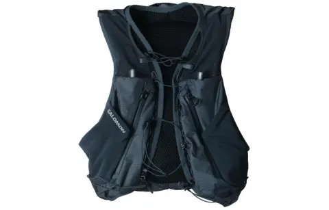 SALOMON Vests Men's Blue Crew Neck Moderate Other