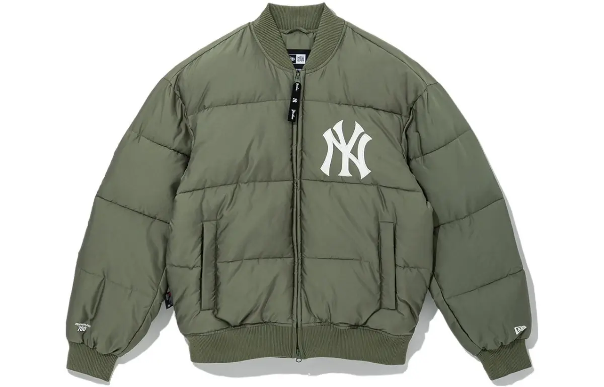 New Era Puffer Jacket Unisex Olive Green