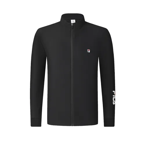 FILA Jackets Men's Black Stand Collar Moderate Other
