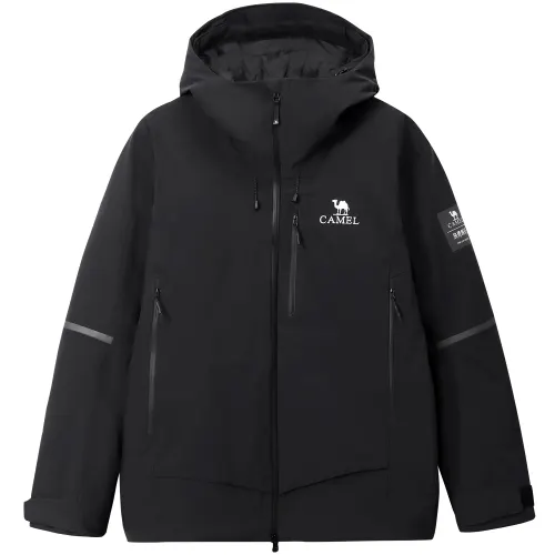 CAMEL Camel all-weather series outdoor goose down storm grade waterproof hard shell warm heat reflective hiking and skiing gliding jacket men's style