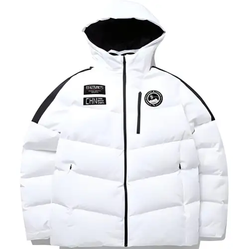 ANTA Variety Training Collection Down Jackets Men's White Hooded Moderate
