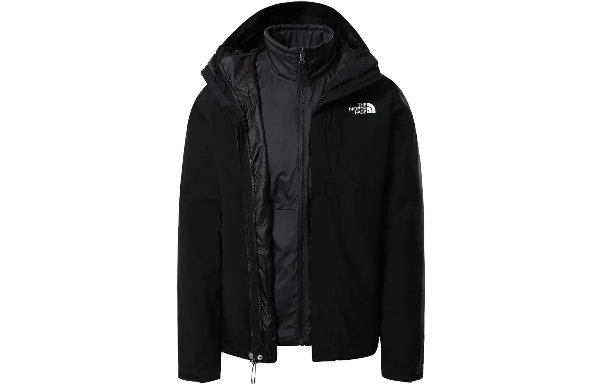 THE NORTH FACE Carto Triclimate Waterproof, Windproof, And Breathable Windbreaker Jacket Men's Black