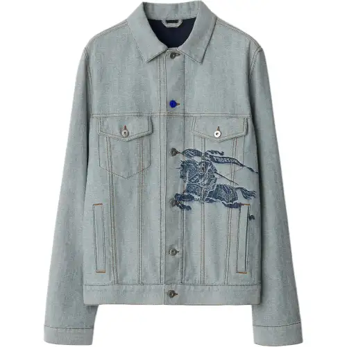 Burberry Denim Jacket Men's Blue