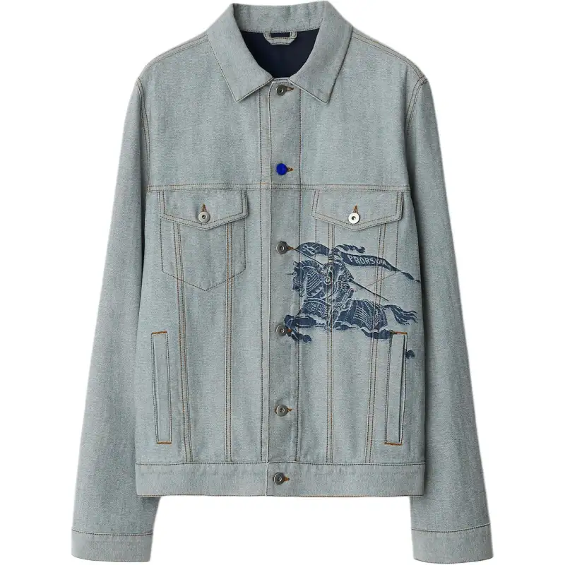 Burberry Denim Jacket Men's Blue