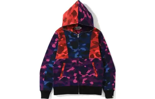 A BATHING APE Jackets Men's Multicolor Hooded Moderate Other