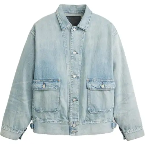 Comfortable denim long-sleeve, blue jacket