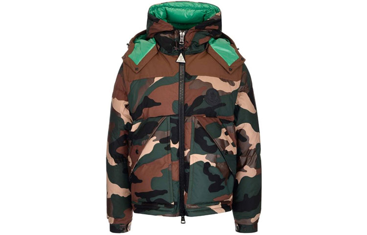 Мужской пуховик Moncler CAVET (камуфляжный)
