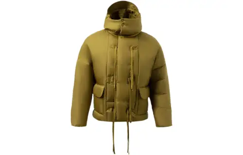 Li Ning Down Jacket Men's Burnt Tea Green