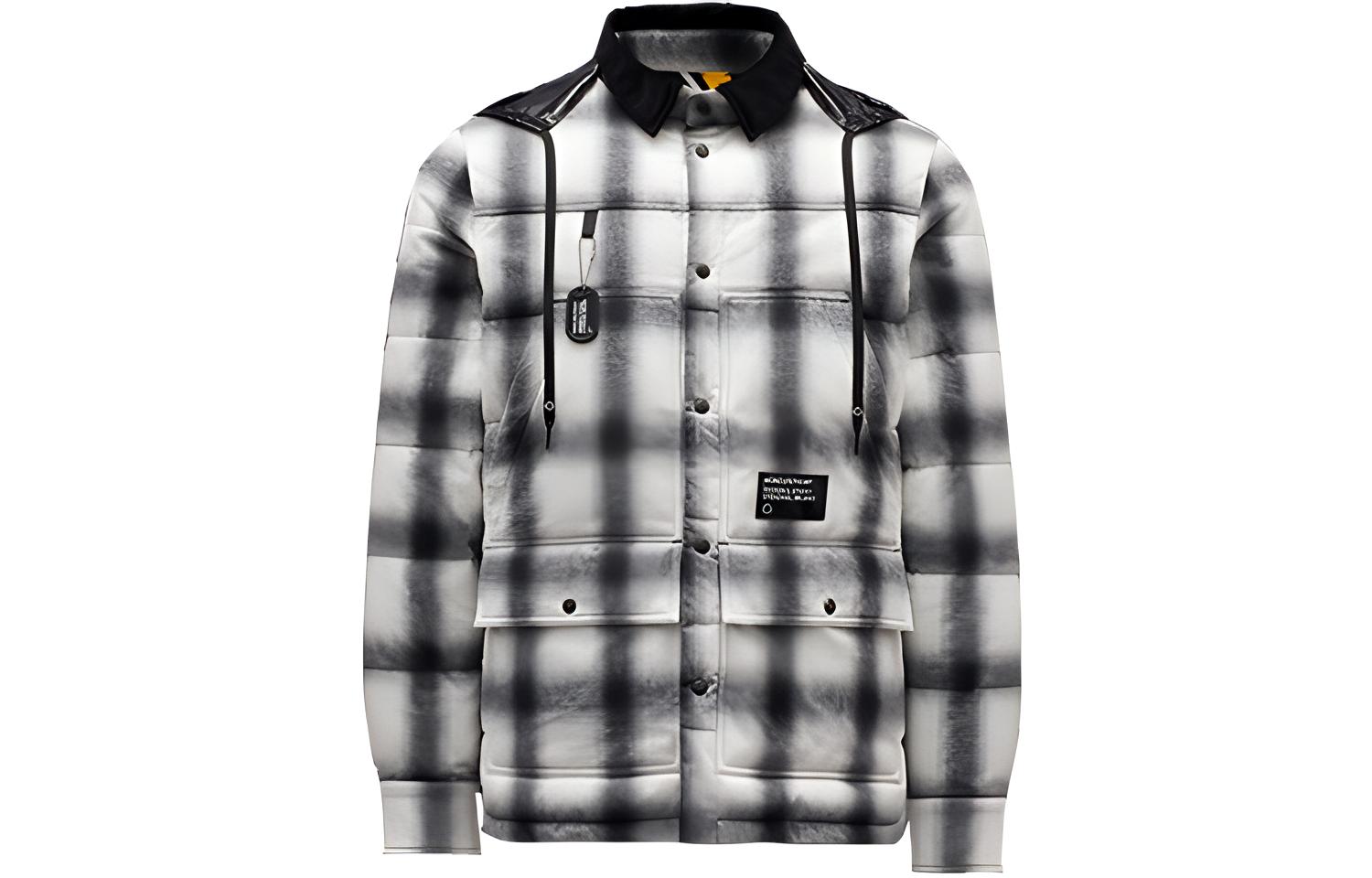 Мужская куртка MONCLER GENIUS x FRGMT (черно-белая)