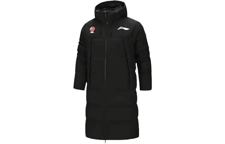 Li Ning CBA Down Jacket Winter Men's Black