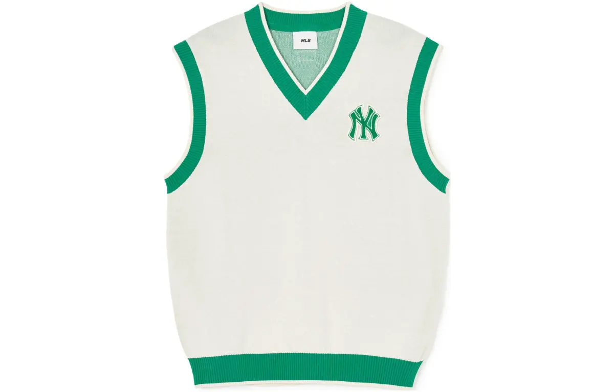 MLB SS24 New York Yankees Vest Unisex Cream