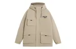 Li Ning Sports Life Collection Down Jacket Men's Gray Leaf Green