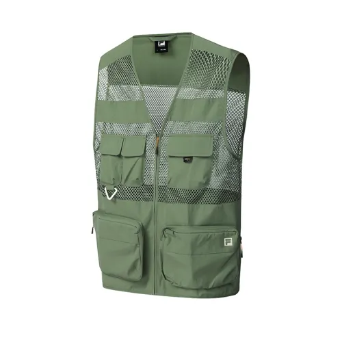 FILA Vests Men's Alkaline Green Moderate Fishing
