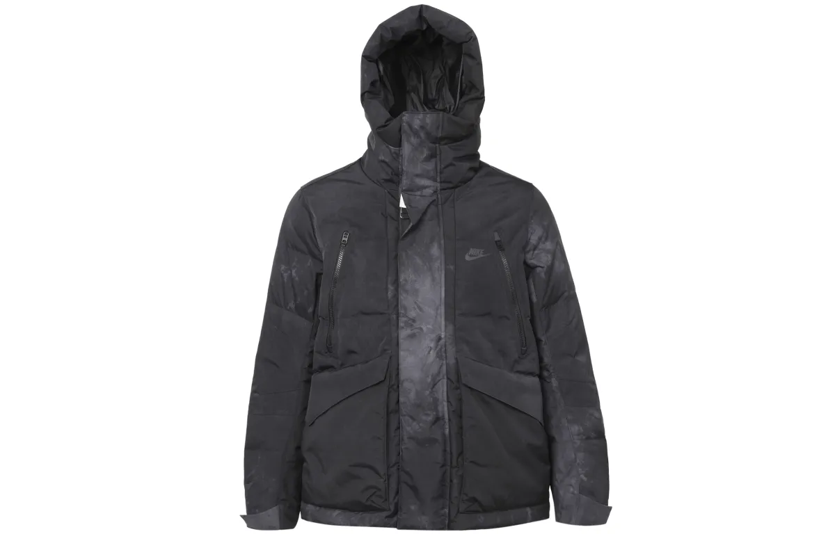 Nike Down Jackets Men's Black Hooded Moderate Other