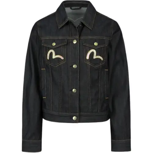EVISU SS24 Denim Jacket Unisex Denim Blue
