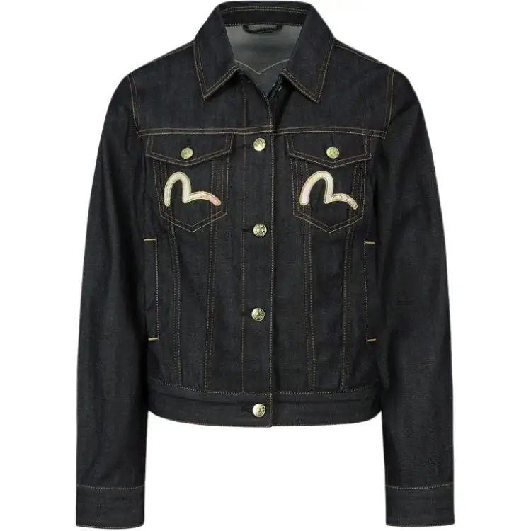 EVISU SS24 Denim Jacket Unisex Denim Blue