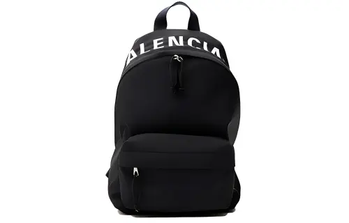 Balenciaga Nylon Fabric Material Backpack Men's Black