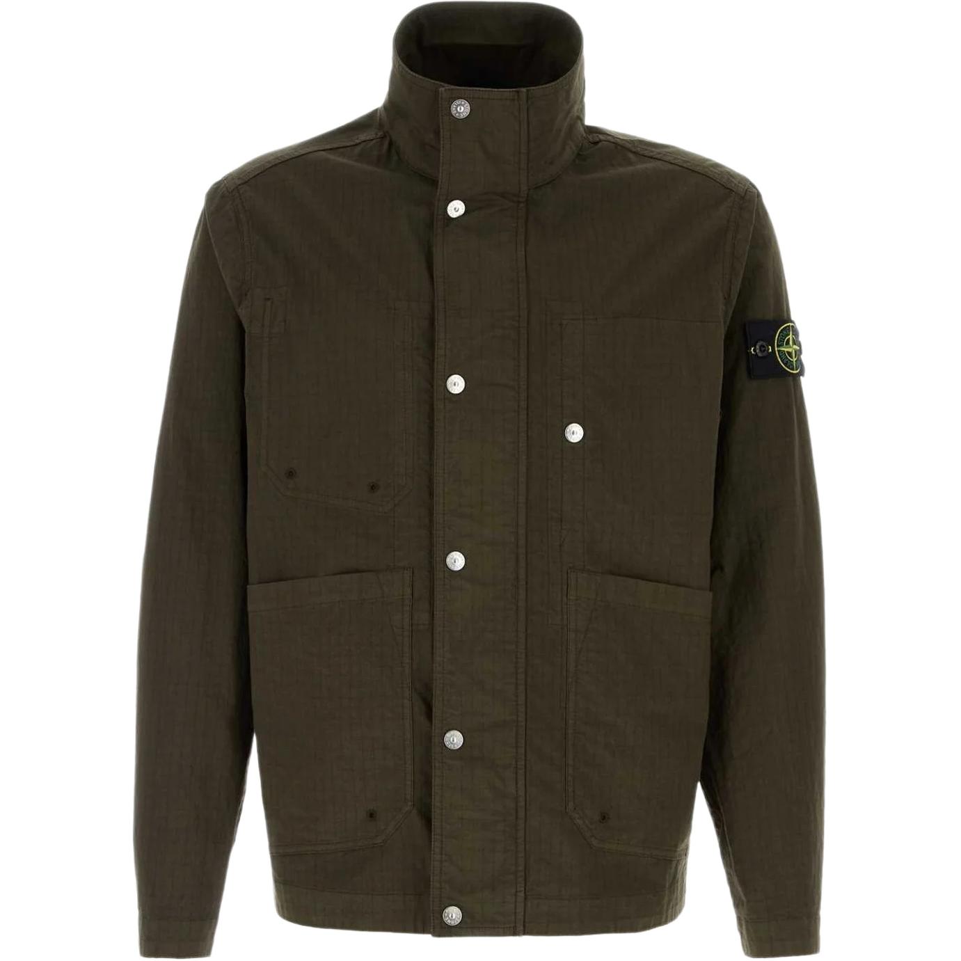 Мужская куртка STONE ISLAND RipStop -TC (черная)