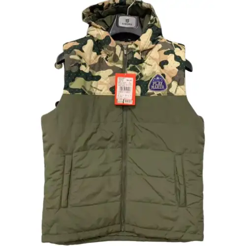 Li Ning Vests Men's Army Green Stand Collar Moderate Other