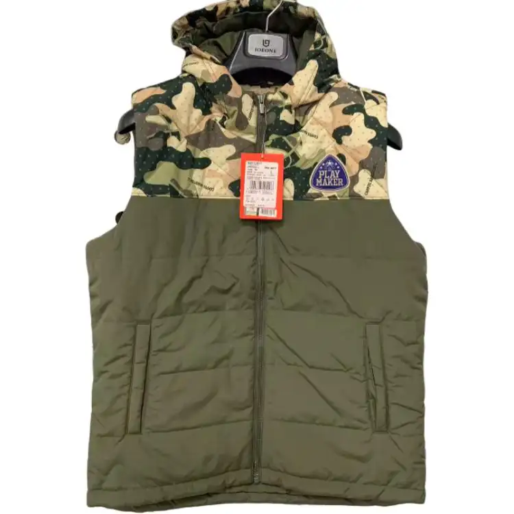 Li Ning Vests Men's Army Green Stand Collar Moderate Other