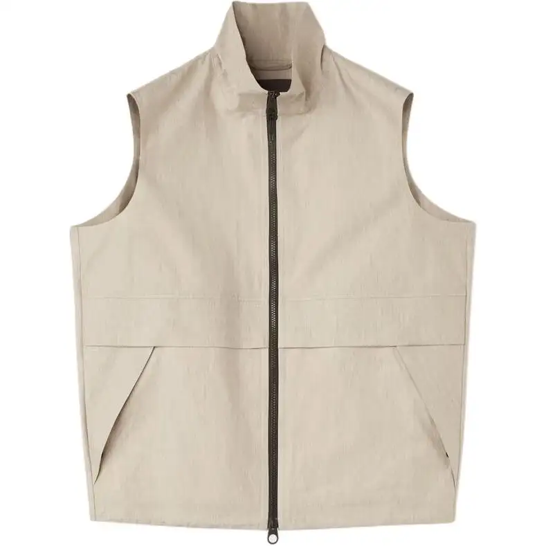 Loro Piana SS24 Vest Men's Linen Beige