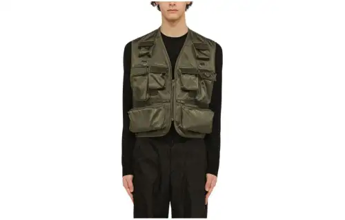 PRADA SS24 Vest Men's Army Green