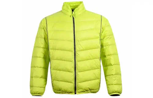 Converse Down Jackets Men's Neon Green Stand Collar Thin