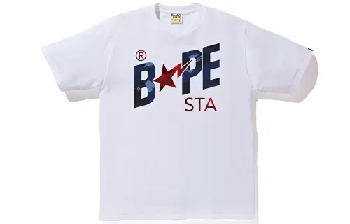 Bape Color Camo Bapesta Logo T Shirt