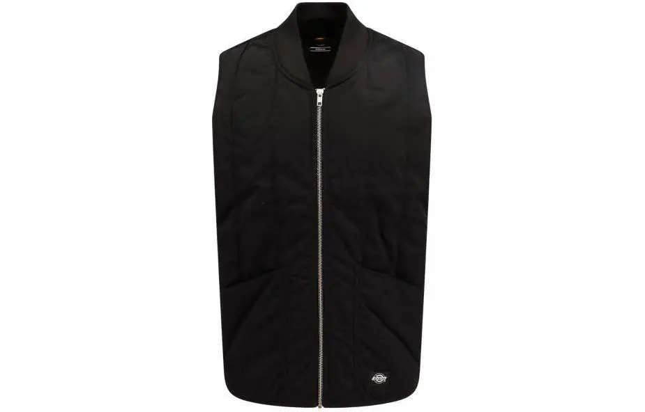 Dickies Vests Men's Black Baseball Collar Moderate Other
