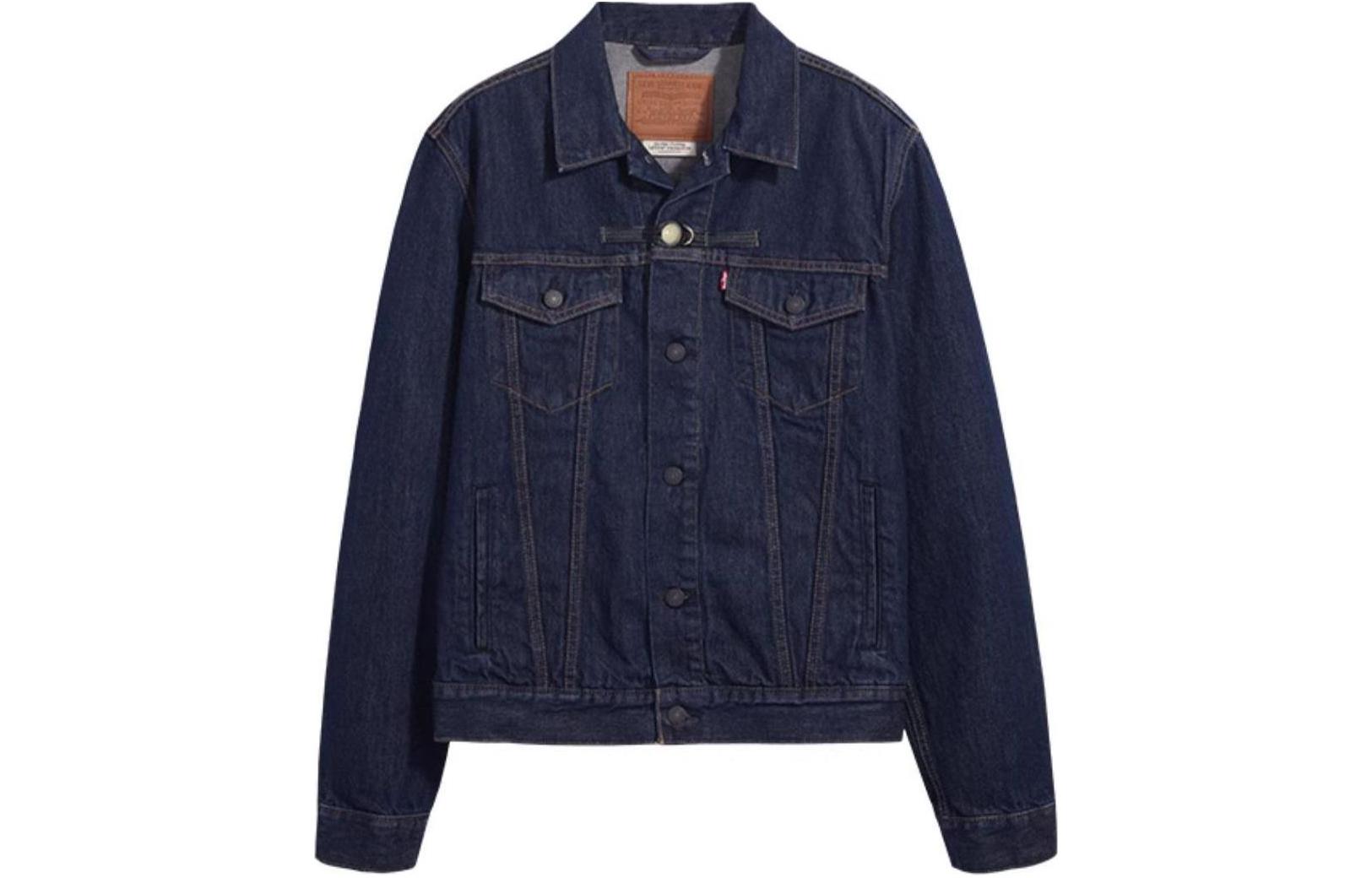 Levis Year Of The Dragon Limited Edition Collection Denim Jacket Men's Dark Blue