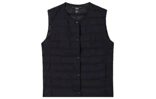 UNIQLO Vests Men's Black Crew Neck Moderate Other