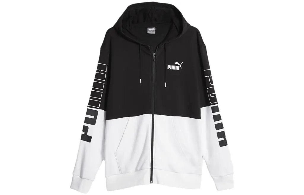 PUMA Jackets Men's Black Hooded (Non-detachable) Moderate