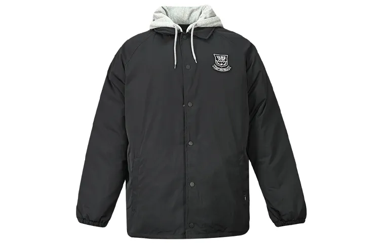 Vans Down Jackets Men's Black Hooded Moderate Straight Fit