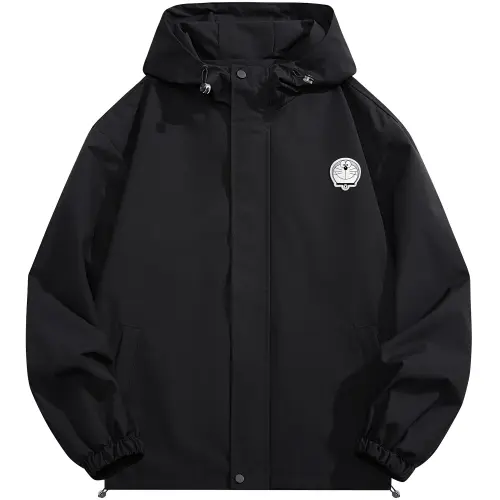 Doraemon Jackets Unisex Hooded Moderate Workwear