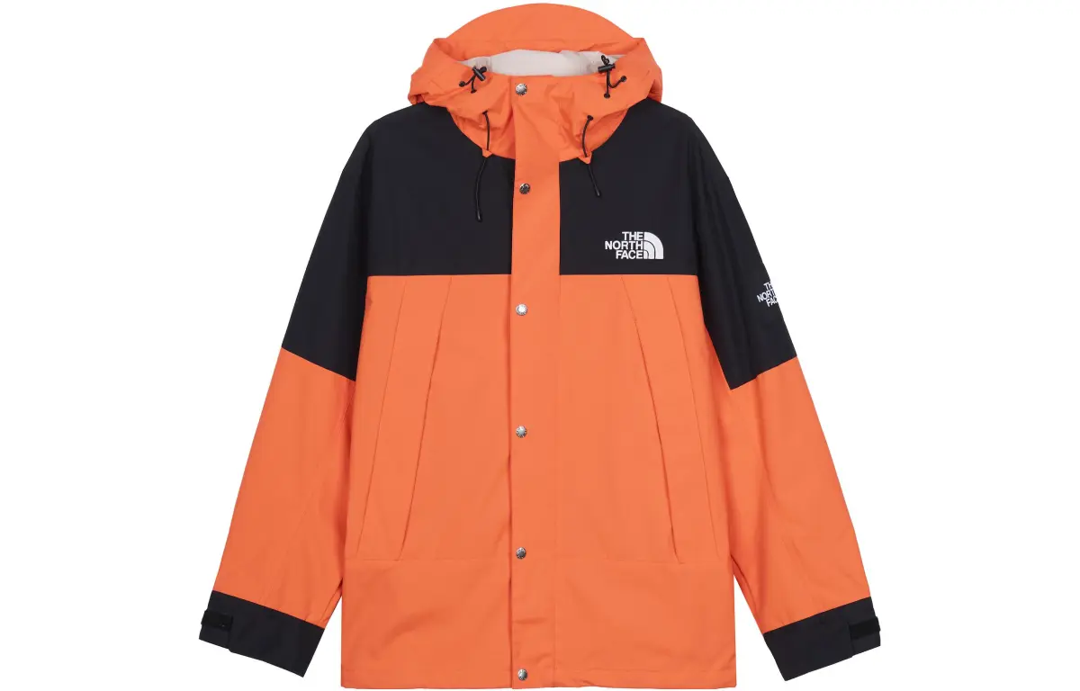 THE NORTH FACE Windbreaker Jackets Unisex Orange Hooded Moderate Straight Fit