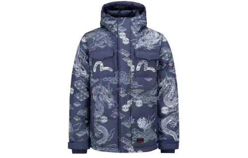 EVISU Puffer Jacket Men's Multicolor
