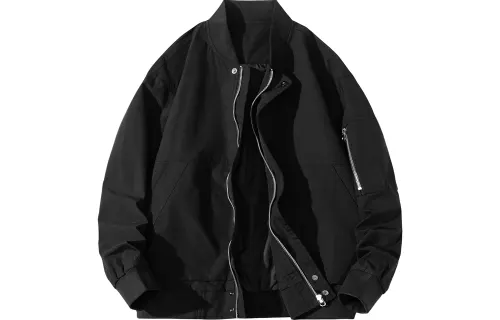 JEANSWEST Jackets Unisex Baseball Collar Thin Pilot, Workwear