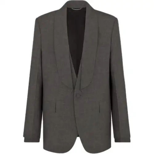 DIOR Homme Shawl Collar Oversized Jacket