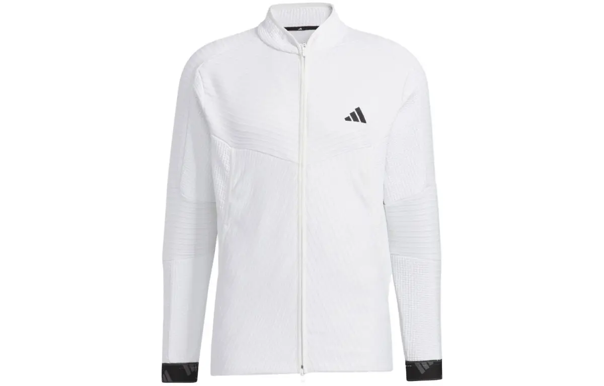 Adidas Jackets Men's White Stand Collar Moderate Other