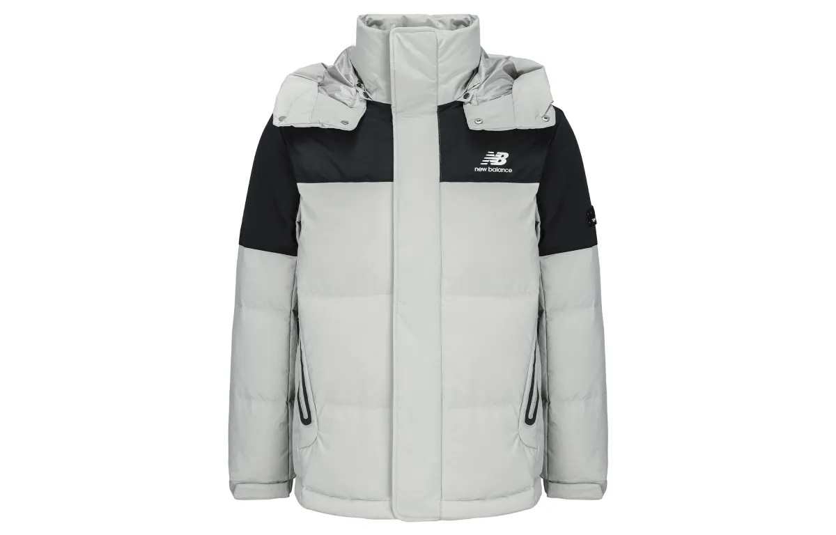 New Balance Down Jacket Winter Men's Light Gray