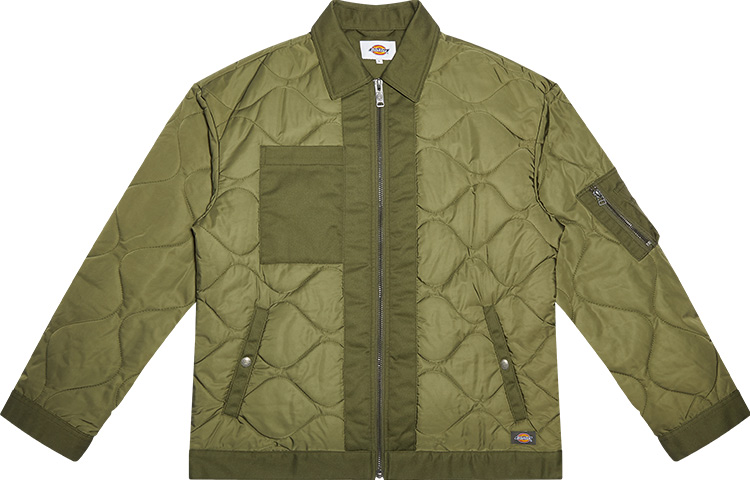 Унисекс куртка Dickies Quilted (армейская зеленая)