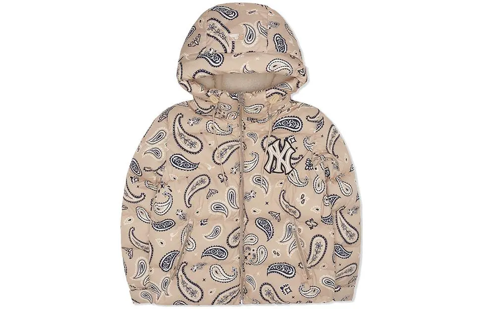MLB Down Jacket Winter Unisex Beige Yellow