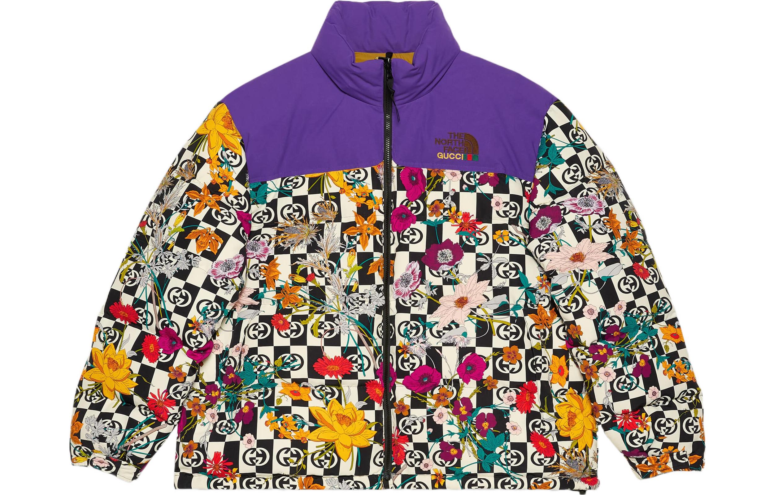Мужской пуховик Gucci GUCCI x the north face SS22 (разноцветный)
